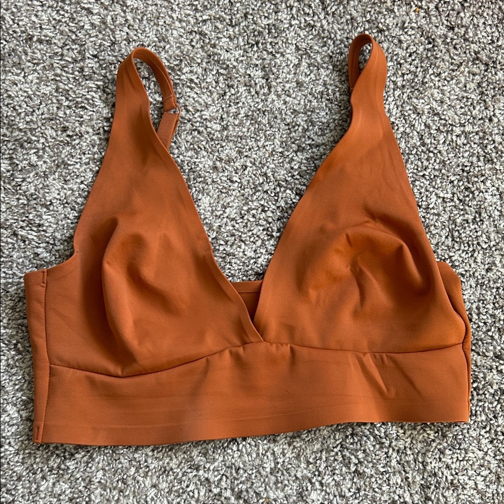 Auden Women's Longline Orange Bralette